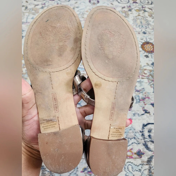 Vince Camuto Leather Glam Details, Sandals and Flip Flops, sz 9 - Picture 7 of 13